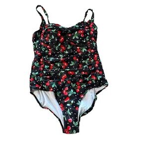 Ekouaer women's cherry one piece XL, nwt